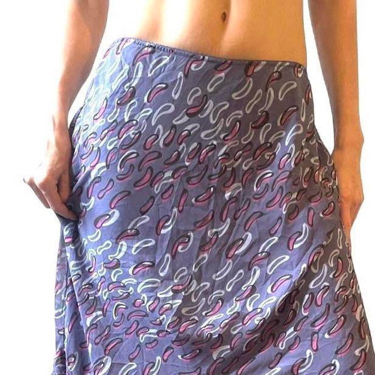 Y2K Chadwicks Patterned Maxi Skirt size M imagen 3