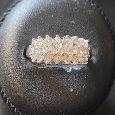 Silver Ring With Multiple Clear Stones
