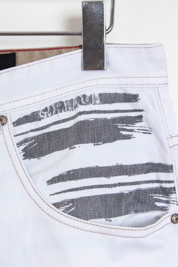 Marithé François Girbaud M+FG Graphic Logo Denim Jeans (W32 x L32) imagen 8