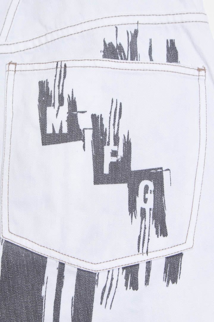 Marithé François Girbaud M+FG Graphic Logo Denim Jeans (W32 x L32) imagen 4