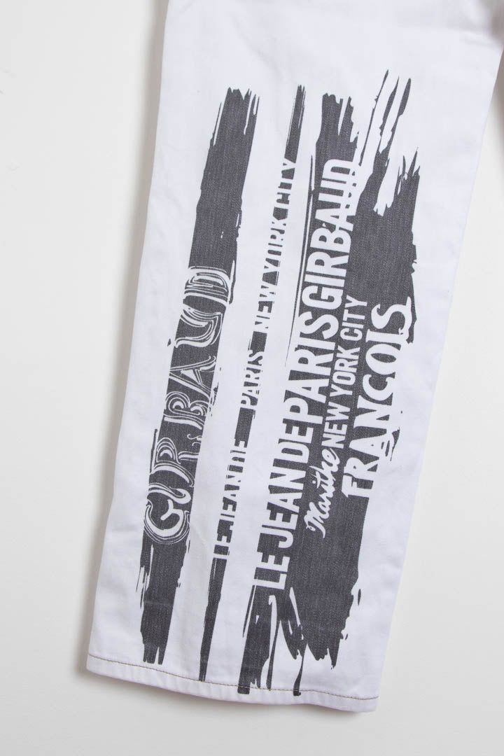 Marithé François Girbaud M+FG Graphic Logo Denim Jeans (W32 x L32) imagen 2