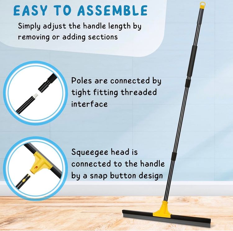 Floor Squeegee With Long Handle obraz 2