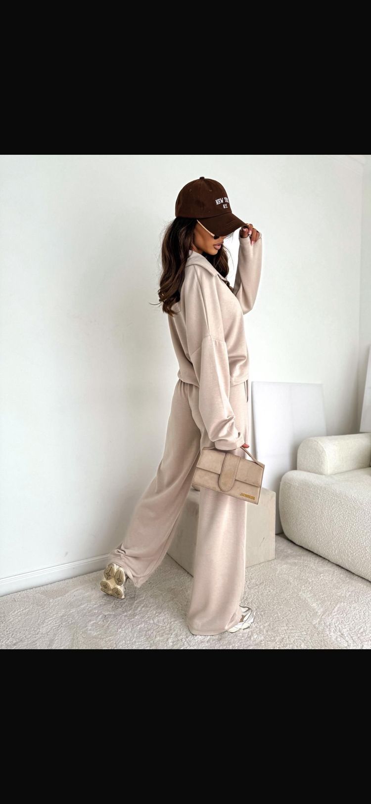 Beige Two-Piece Loungewear Set 4