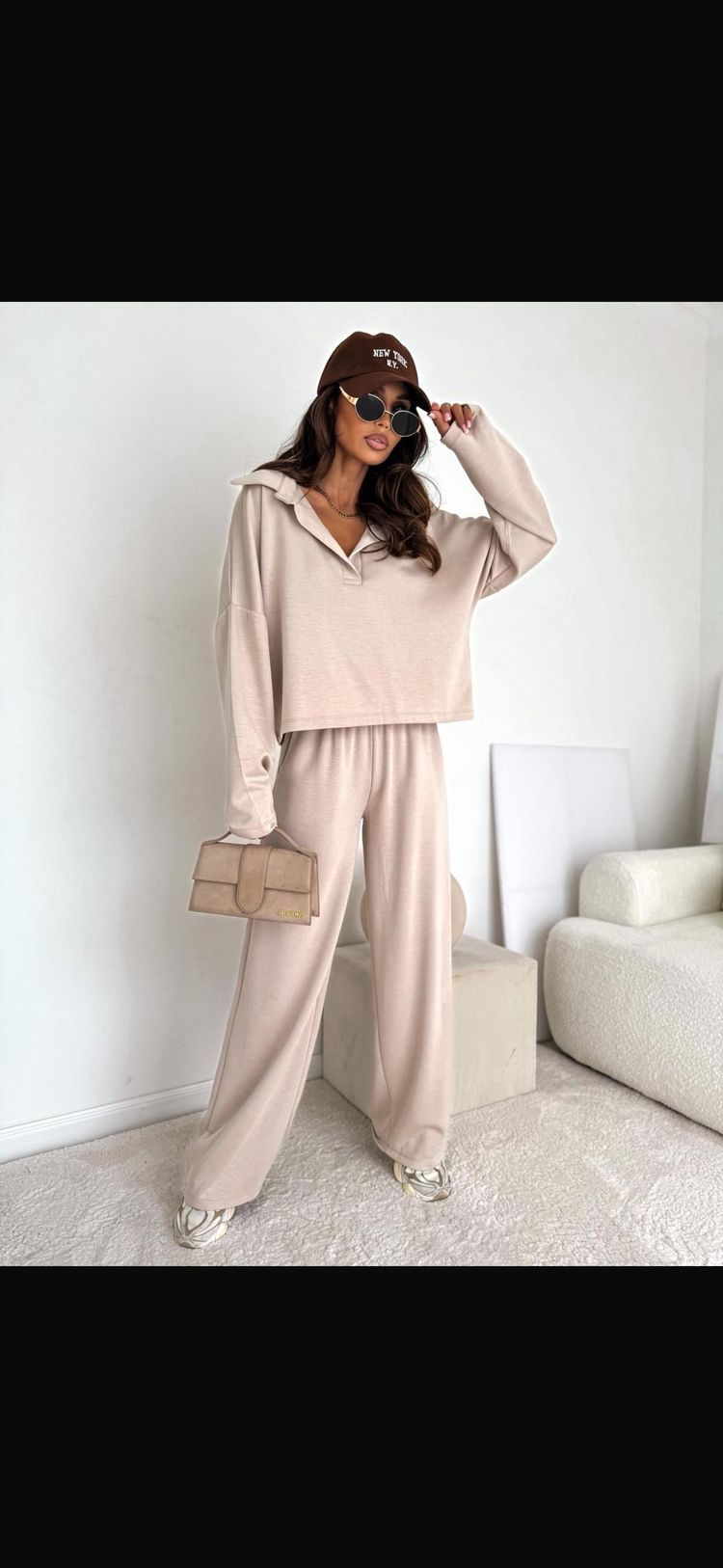 Beige Two-Piece Loungewear Set 7