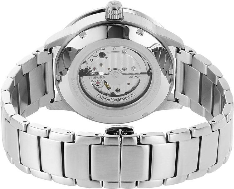 Emporio Armani Men’s Automatic Blue Dial Mario Watch AR60052 2
