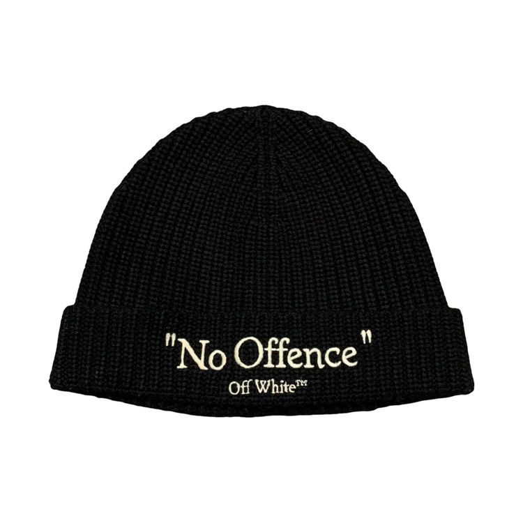 Off White Beanie No Offence Black Hat Virgil Abloh