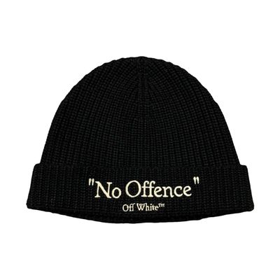 Off White Beanie No Offence Black Hat Virgil Abloh