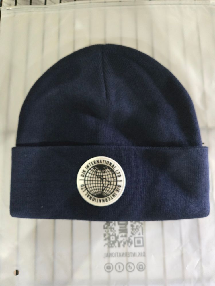 B129 DJK Navy Geo Rubber Patch Brand New