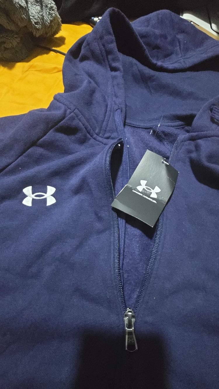Immagine di Under Armour Navy Blue Zip-Up Hoodie 2