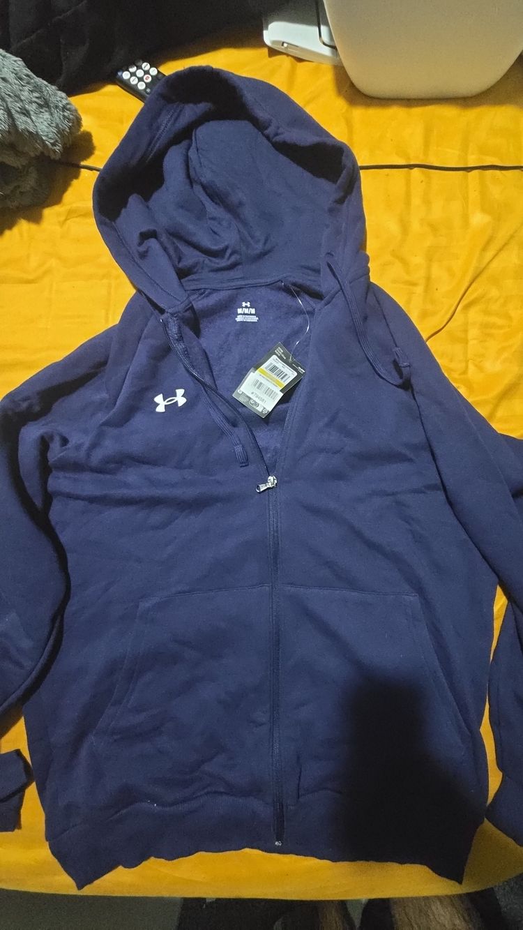 Under Armour Navy Blue Zip-Up Hoodie