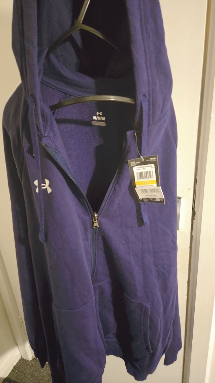Immagine di Under Armour Navy Blue Zip-Up Hoodie 5