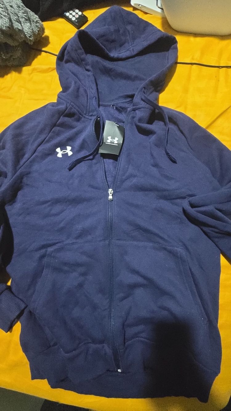 Immagine di Under Armour Navy Blue Zip-Up Hoodie 3