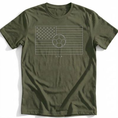 Minimal Line Stars And Football T-Shirt AU 1
