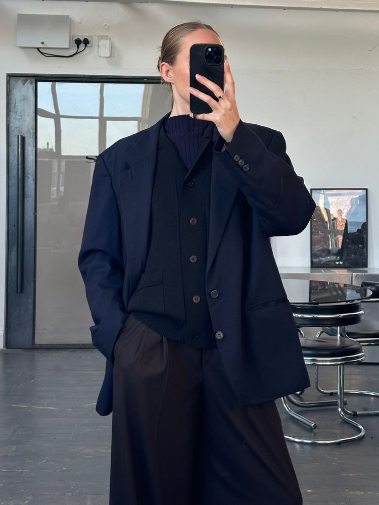 Yves Saint Laurent Menswear 1990s Pure Wool Single Breasted Blazer - 44R/XL 7