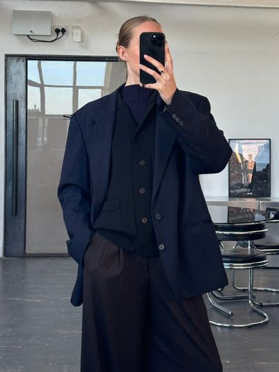 Yves Saint Laurent Menswear 1990s Pure Wool Single Breasted Blazer - 44R/XL 7
