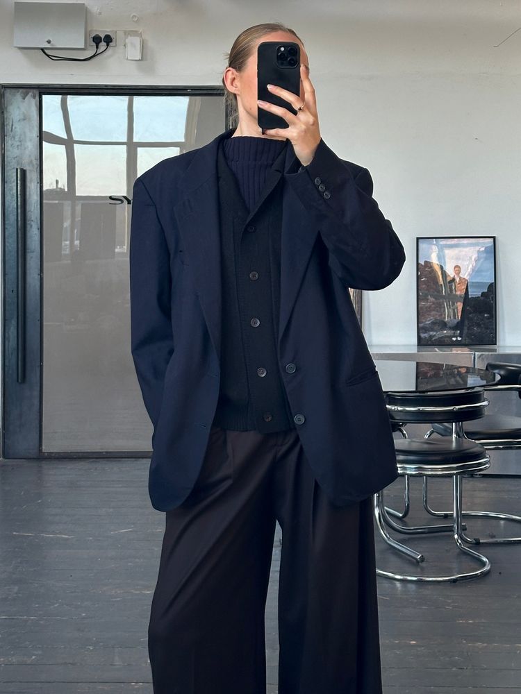 Yves Saint Laurent Menswear 1990s Pure Wool Single Breasted Blazer - 44R/XL 6