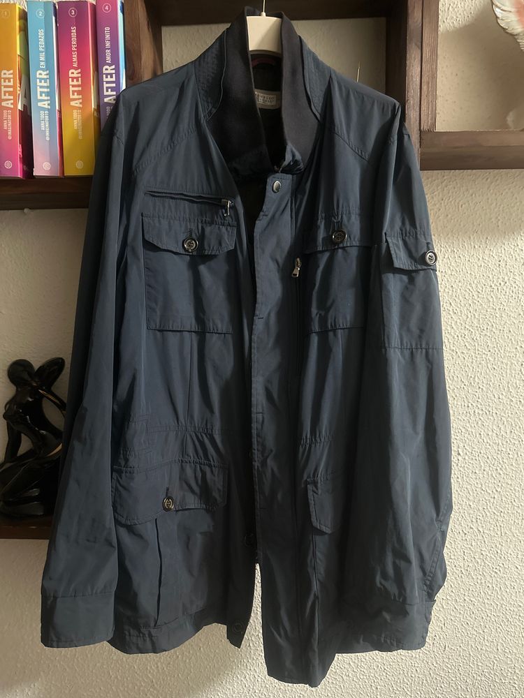 Dark Blue Jacket Brunello Cucinelli 