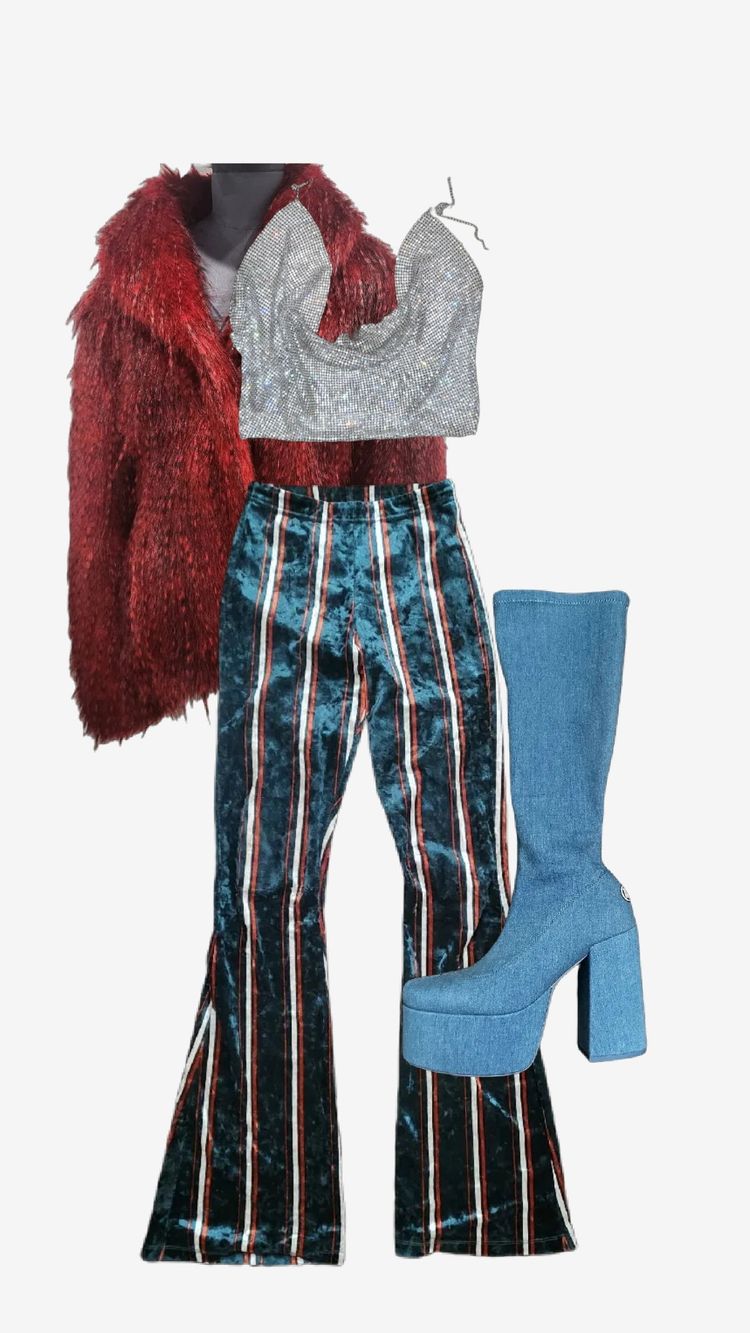 Red Faux Fur Jacket imagen 9