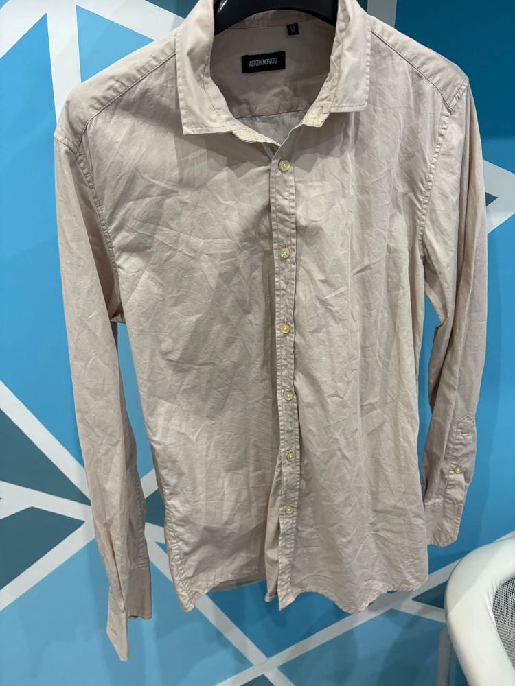 Camicia beige a maniche lunghe Antony Morato