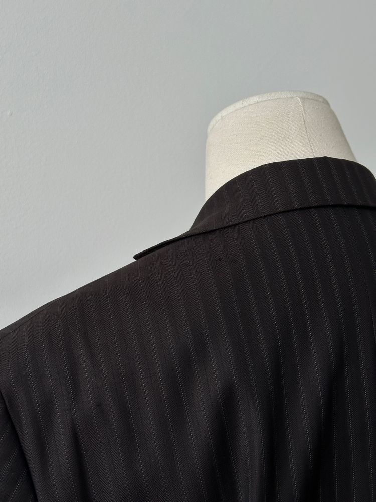 Loro Piana 1990s Striped Wool Single Breasted Blazer - 38R image 4