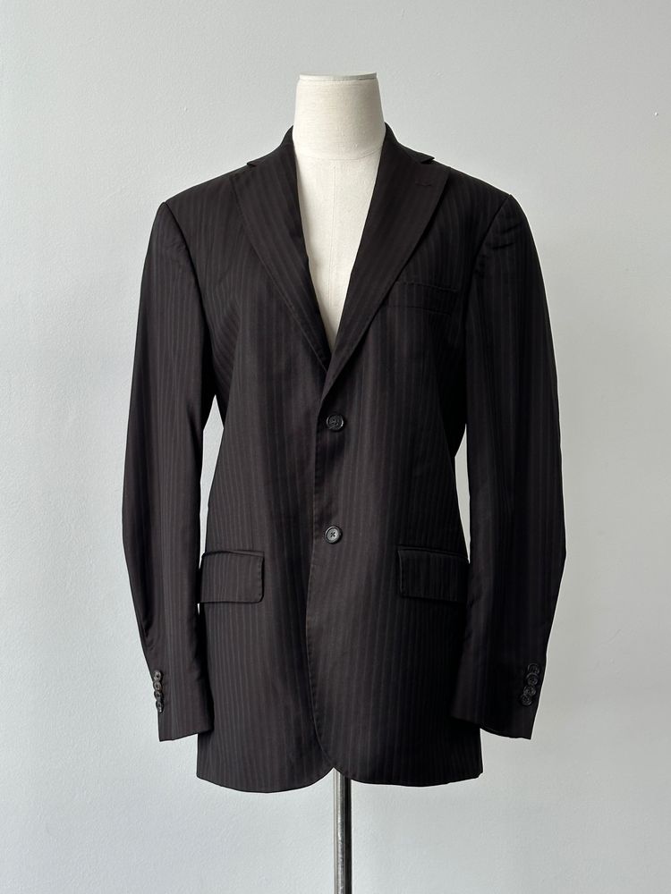 Loro Piana 1990s Striped Wool Single Breasted Blazer - 38R image 2