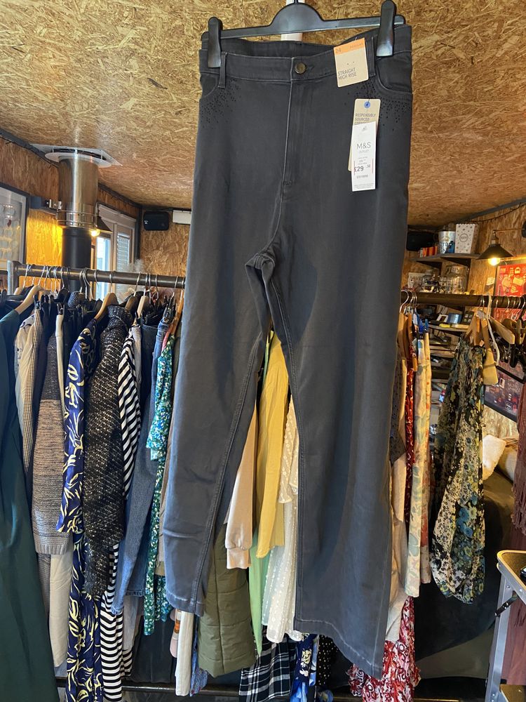 M&S Grey stretch jeans Size 24