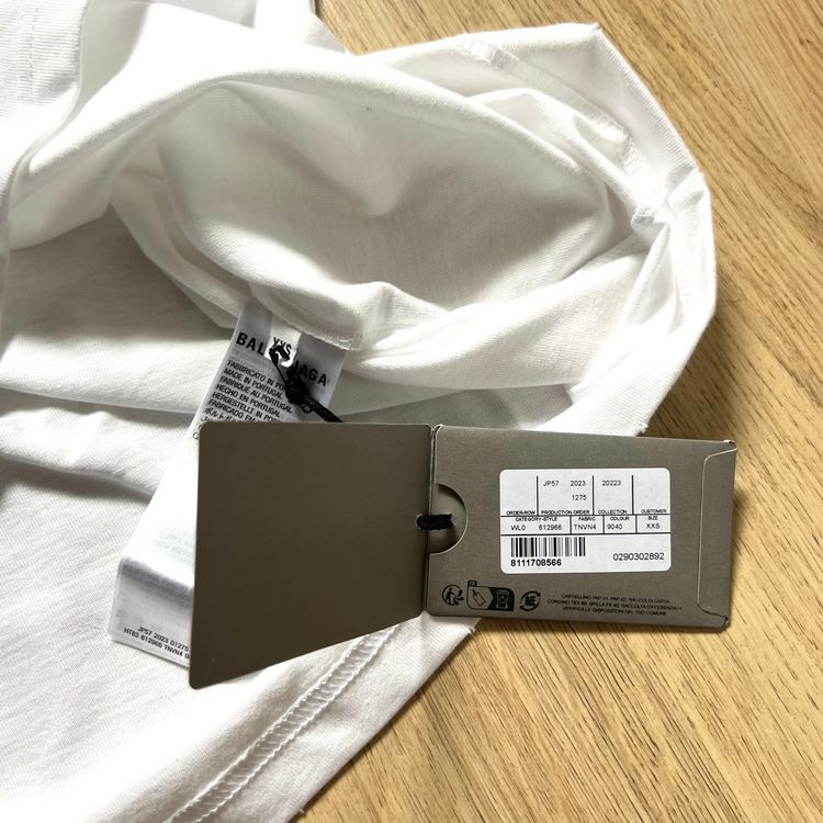 Balenciaga White Graphic Logo T-Shirt image 6