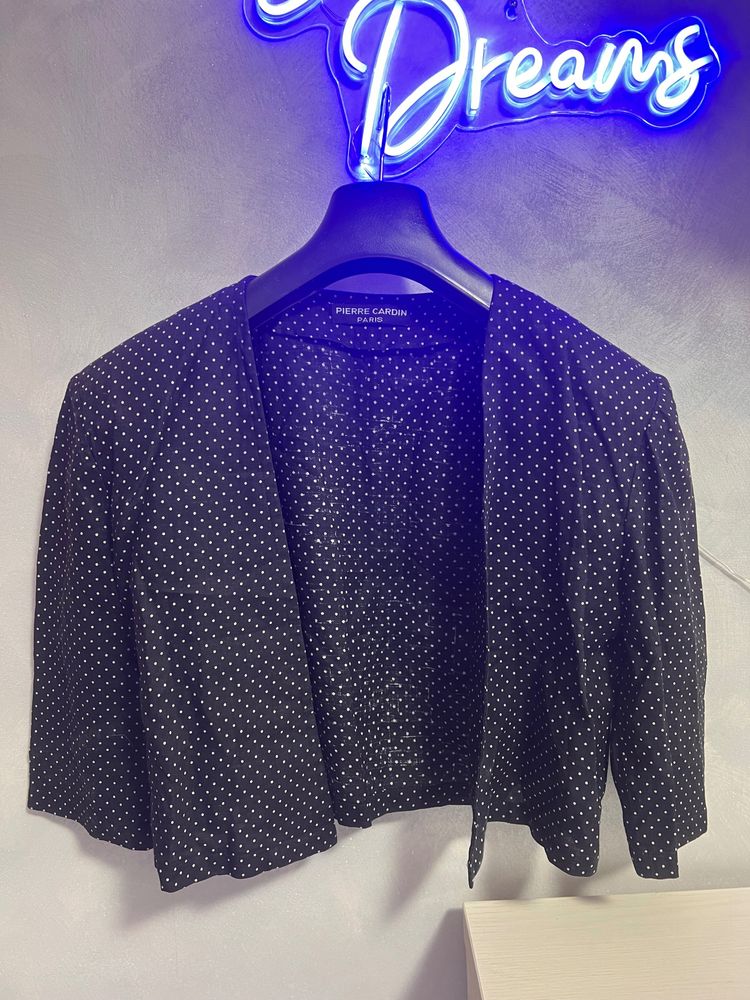 Pierre Cardin Pierre Cardin black polka dot cropped jacket product image