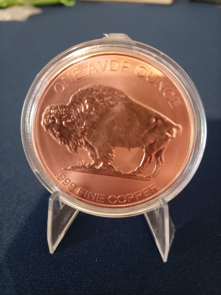 1 oz Copper Coin buffalo 
