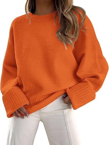 Orange Oversized Sweater image 3