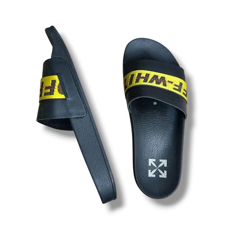 Off-white sliders Black UK 10