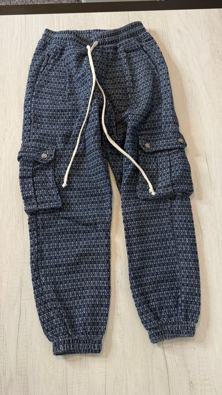 Other Blue Patterned Cargo Pants product image