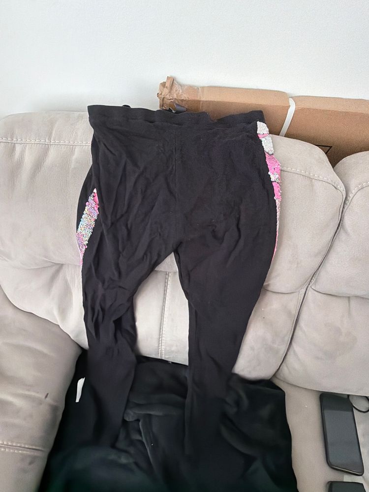 Other Black Leggings With Colorful Side Panels product image