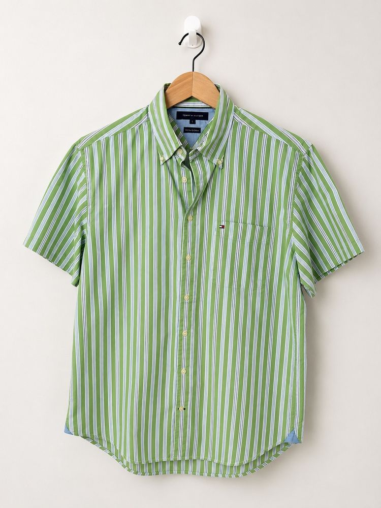 Tommy Hilfiger Men'S Short Sleeve Striped Shirt image 1