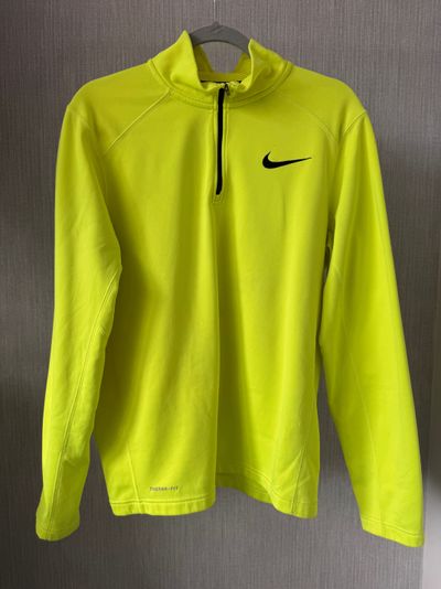 Nike Yellow Therma-Fit Half-Zip Pullover
