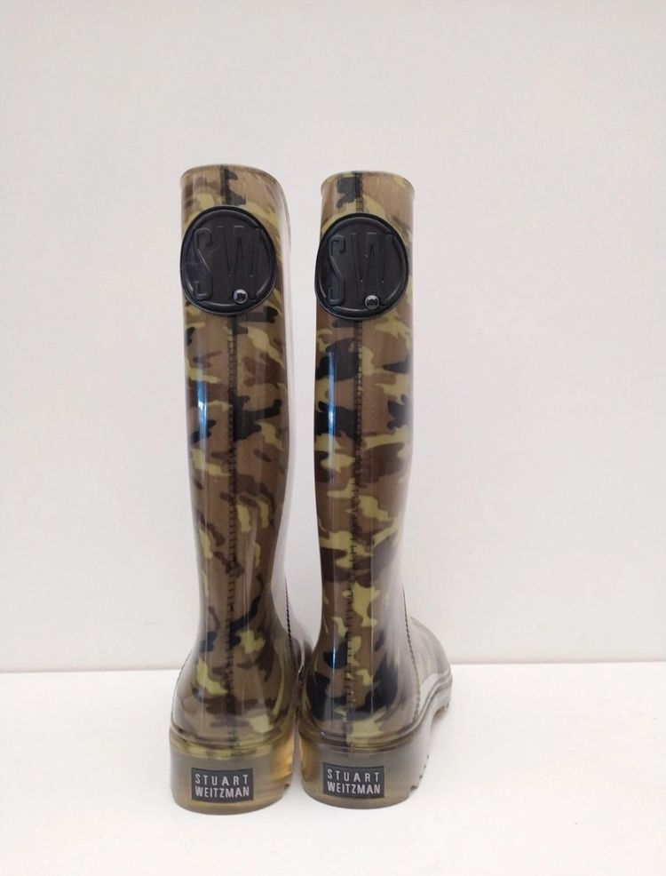 Stuart Weitzman Camouflage Rain Boots obraz 2
