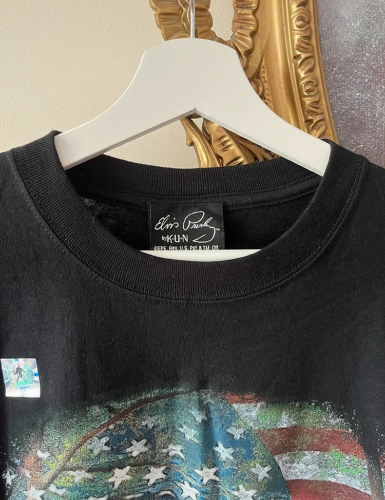 Elvis Presley By K-U-N Black Graphic T-Shirt 2