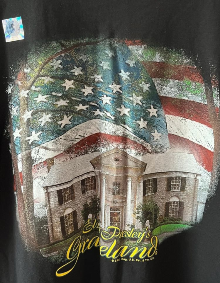 Elvis Presley By K-U-N Black Graphic T-Shirt 3