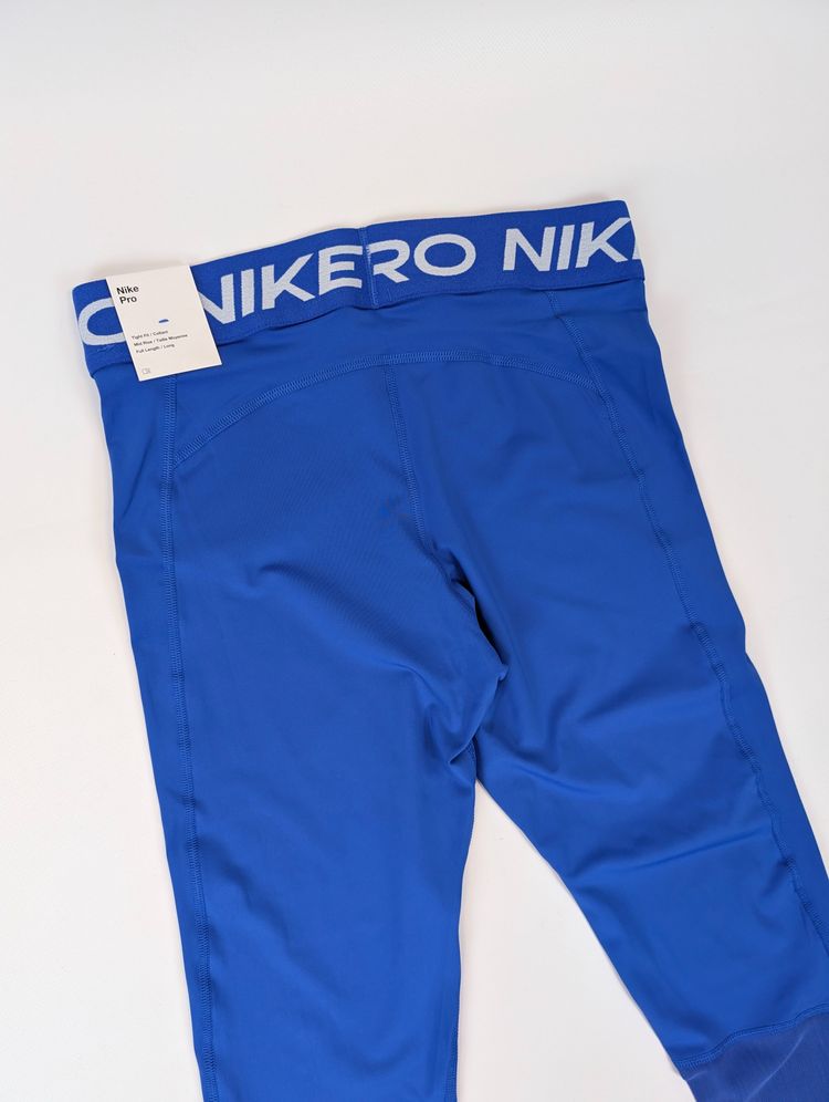 Nowe legginsy Nike Pro M chabrowe wysoki stan dri-fit gymwear athleisure image 3