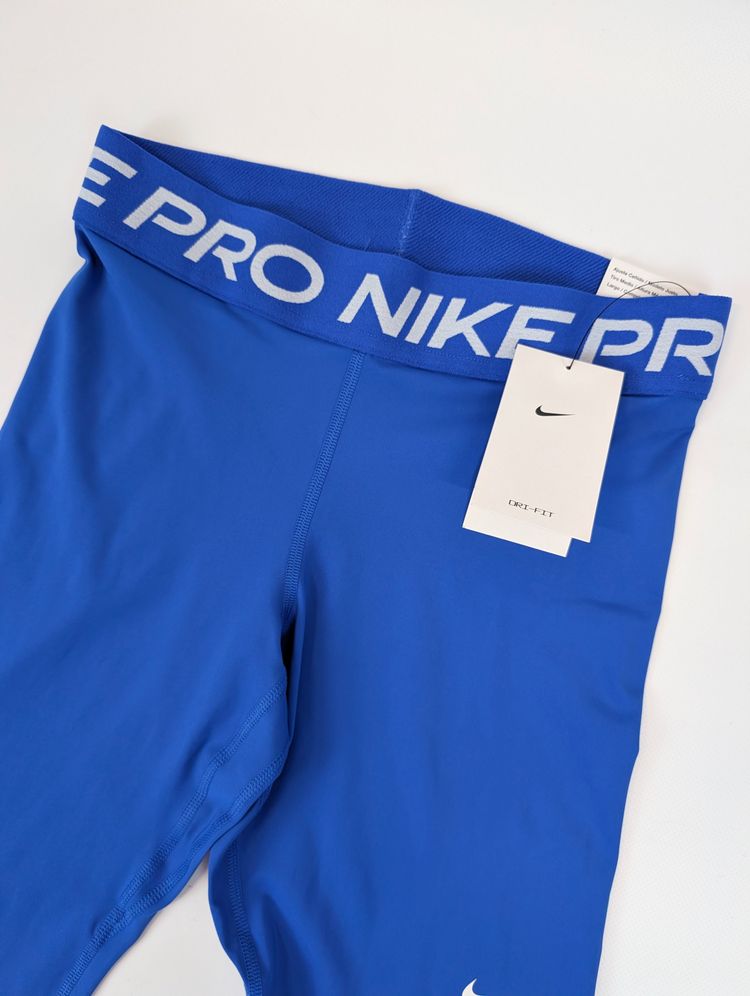 Nowe legginsy Nike Pro M chabrowe wysoki stan dri-fit gymwear athleisure image 5