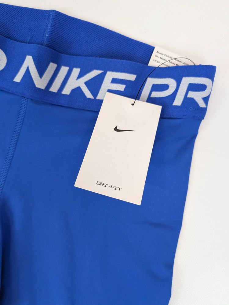 Nowe legginsy Nike Pro M chabrowe wysoki stan dri-fit gymwear athleisure image 4