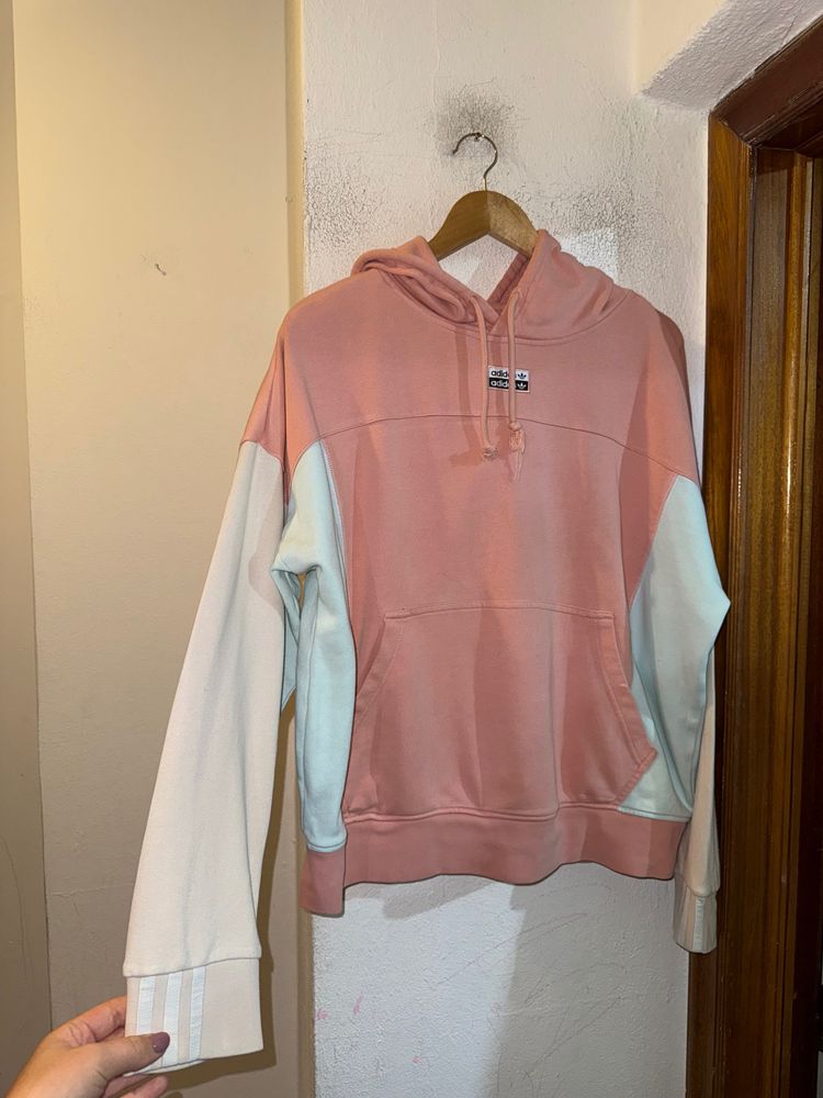 Pink And White Hoodie image 1