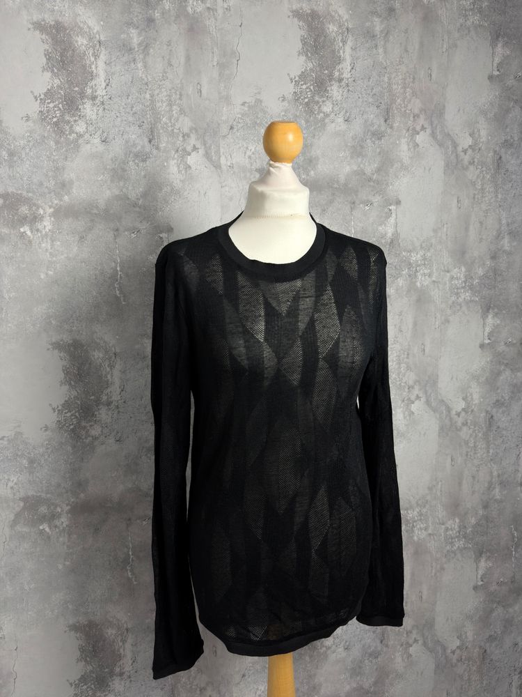 Versace versace MeshcTop Black Long Sleeve Top product image