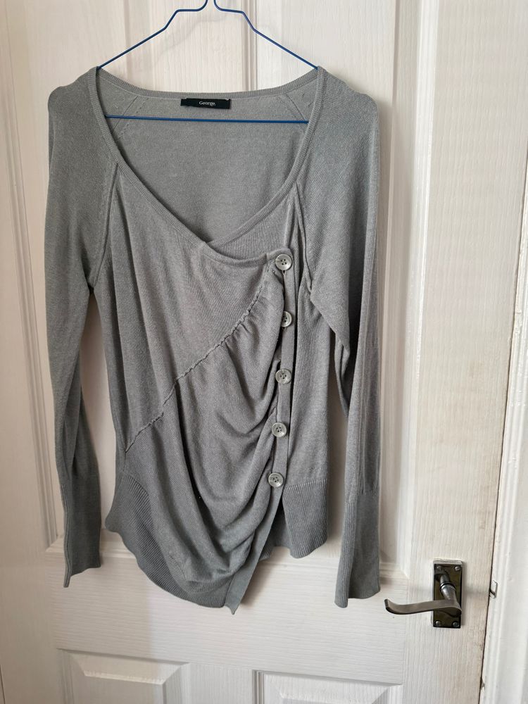 George Grey Long Sleeve Buttoned Top image 1