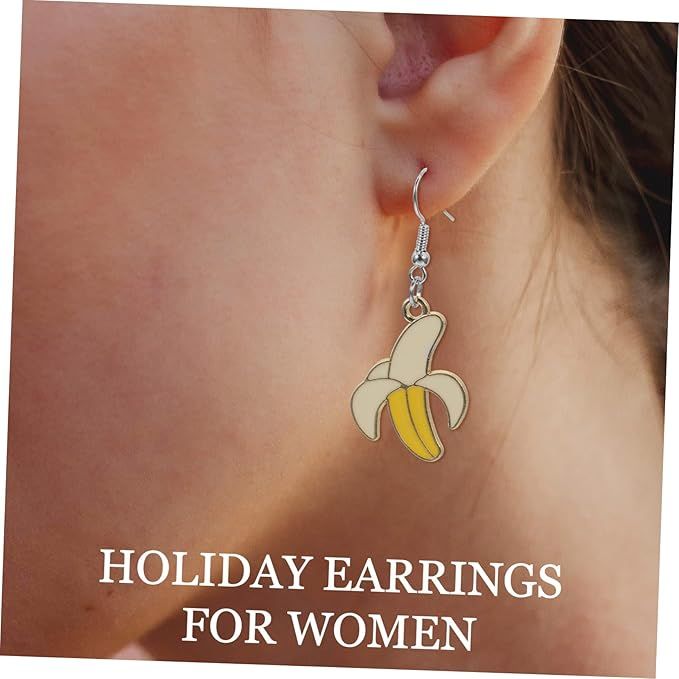 Banana-Shaped Dangle Earrings image 3