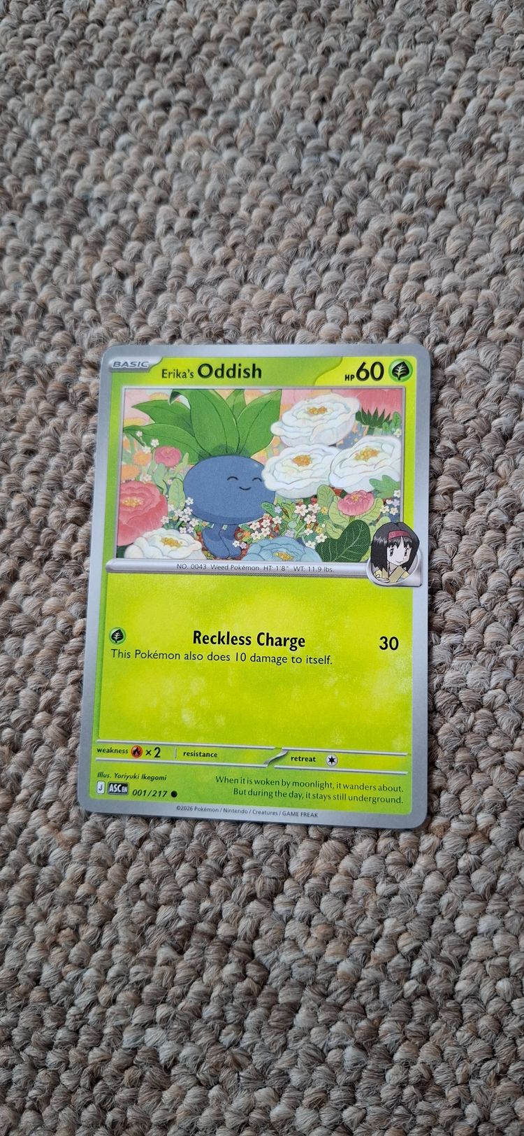 Pokémon Erika'S Oddish Pokémon Card product image