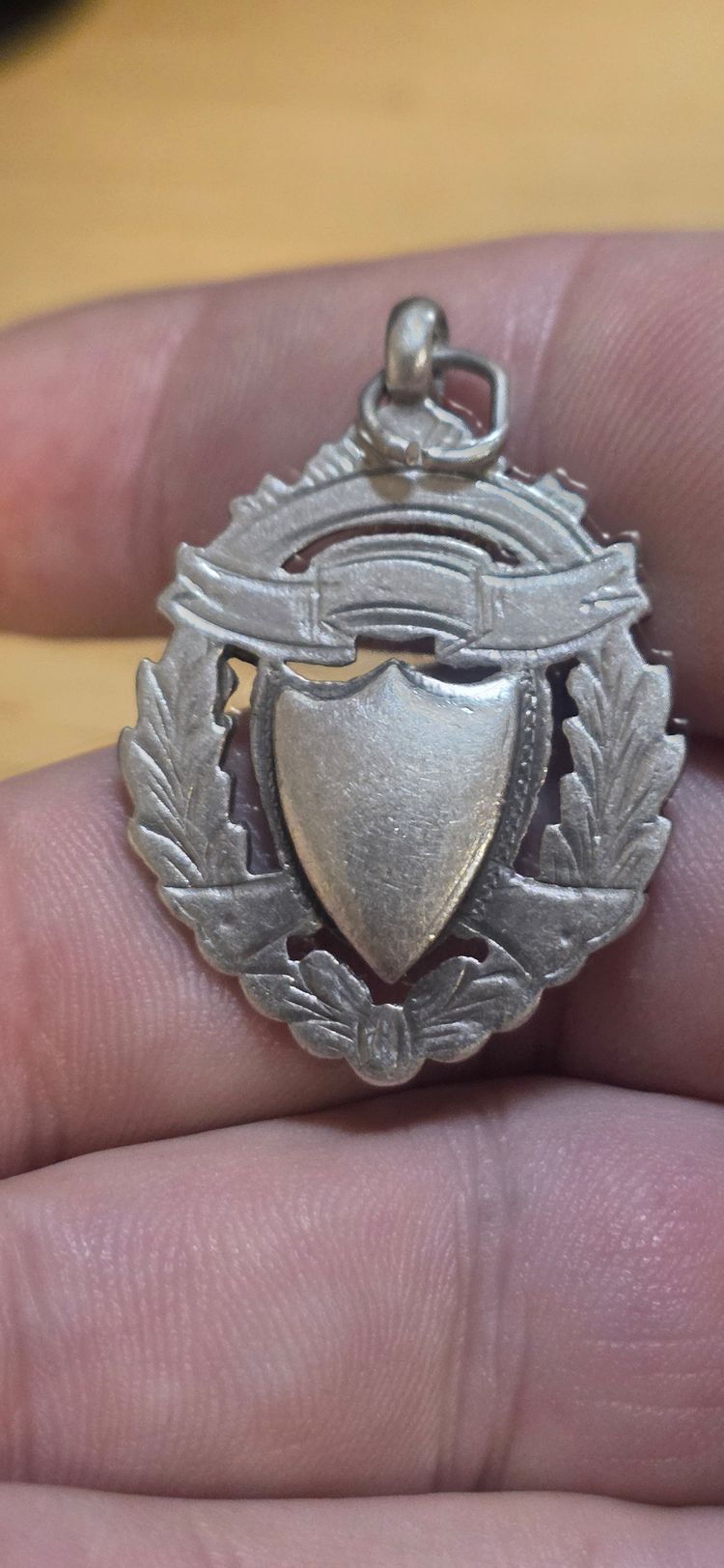 925 Sterling Silver heavy Fob double sided solid silver  image 6