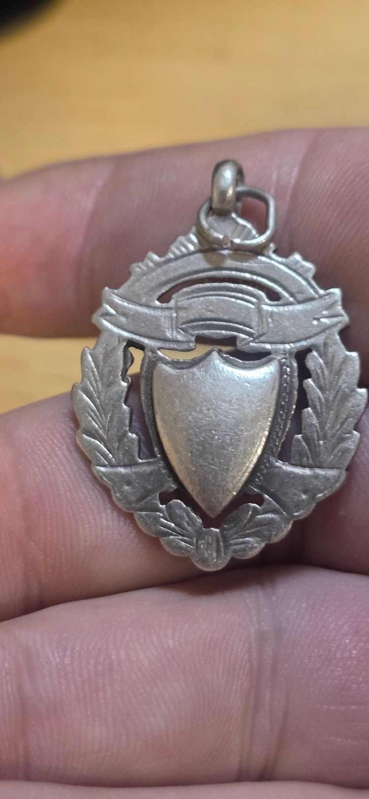 925 Sterling Silver heavy Fob double sided solid silver  image 5
