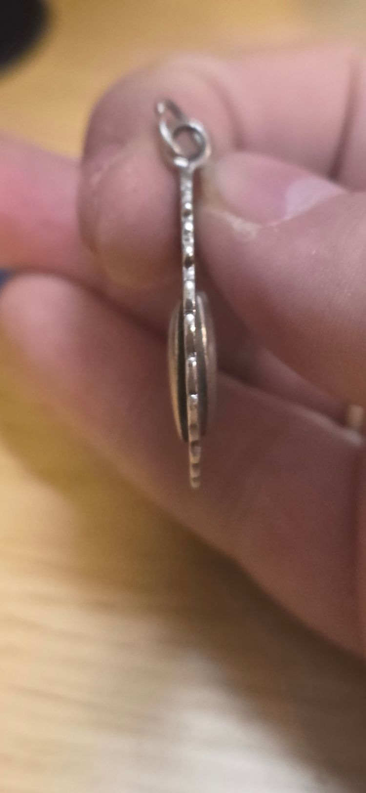 925 Sterling Silver heavy Fob double sided solid silver  image 7