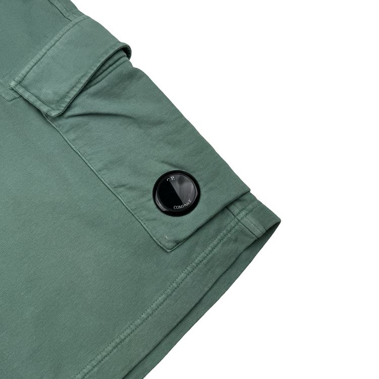 Immagine di CP Company Green Cotton Lens Viewer Shorts - XL 6